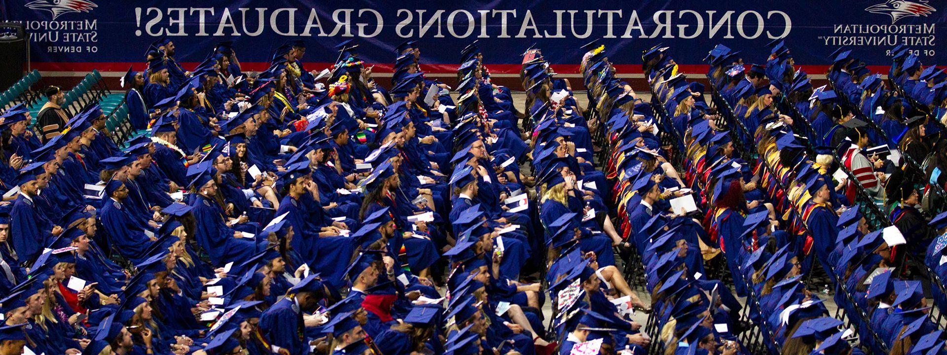 MSU Denver graduates at commencement