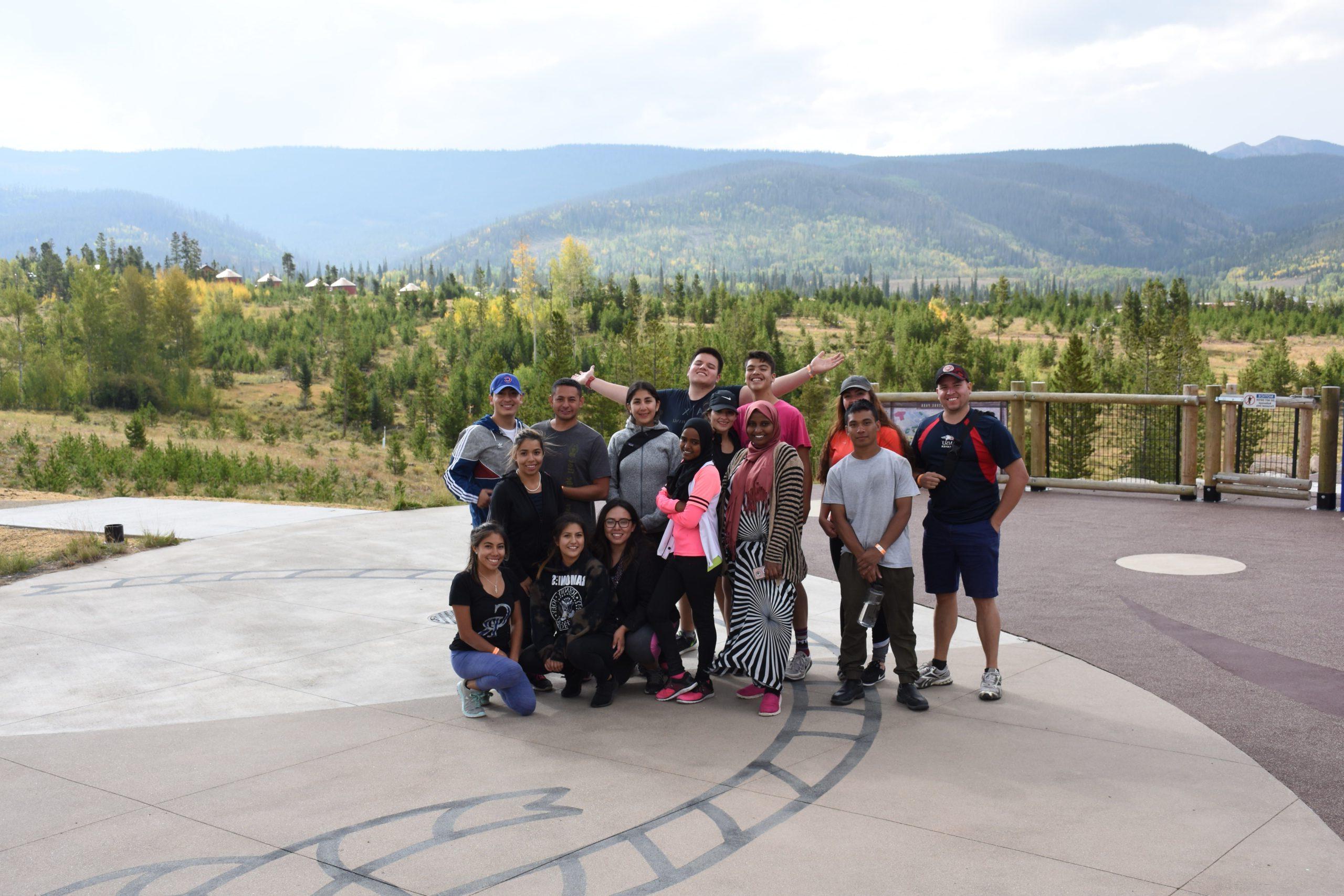 CAMP group photo at the student retreat