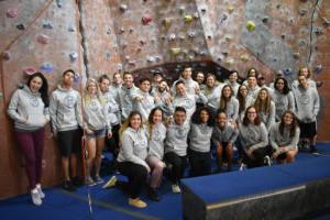 group photo of Campus Recreation student staff