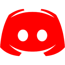 Discord logo in red